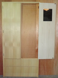 取付けタンス　UA-1W関西間　　鏡付