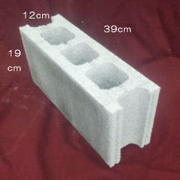 コンクリートブロック基本型　巾12cm縦200横400(目地共寸法)(送料別途)